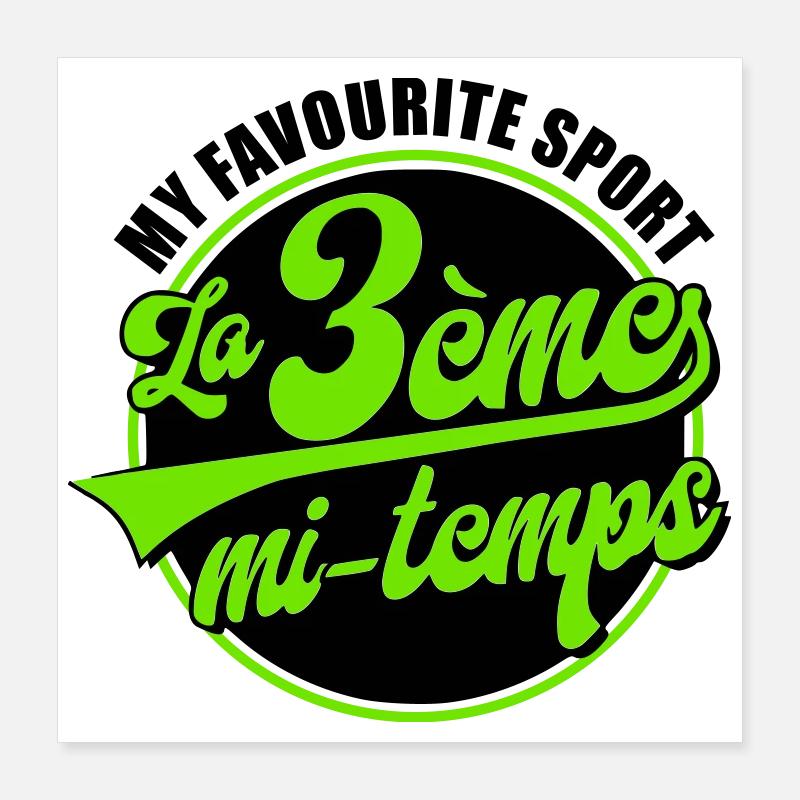 Die 3. Hälfte Poster 40x40 cm