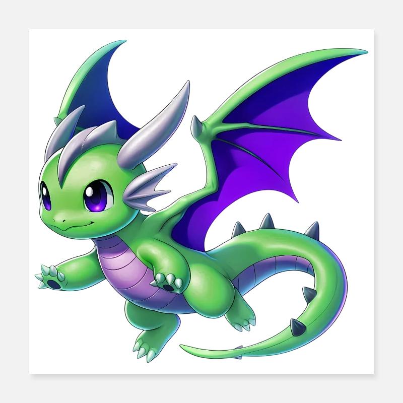 Dragon Poster 16" x 16" (40x40 cm)
