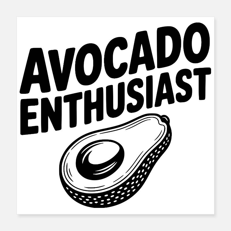 Passionné d’avocat Poster 40 x 40 cm