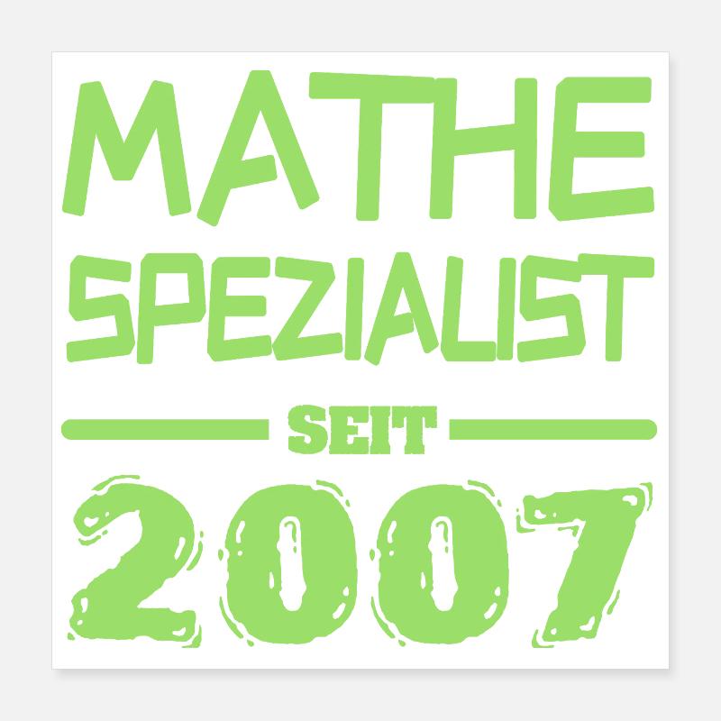 Math Specialist 2007 Poster 16" x 16" (40x40 cm)