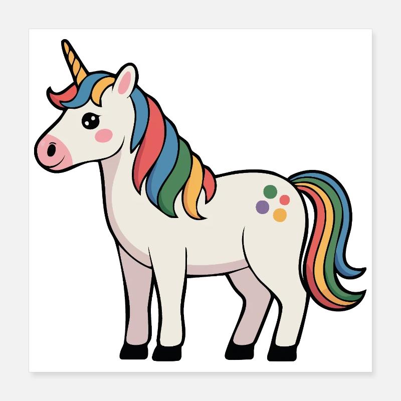 Unicorn Poster 16" x 16" (40x40 cm)
