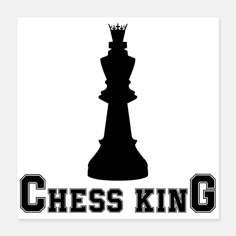 Roi des échecs Poster 40 x 40 cm