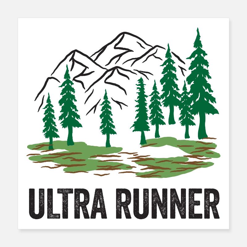 Ultra Runner Poster 16" x 16" (40x40 cm)