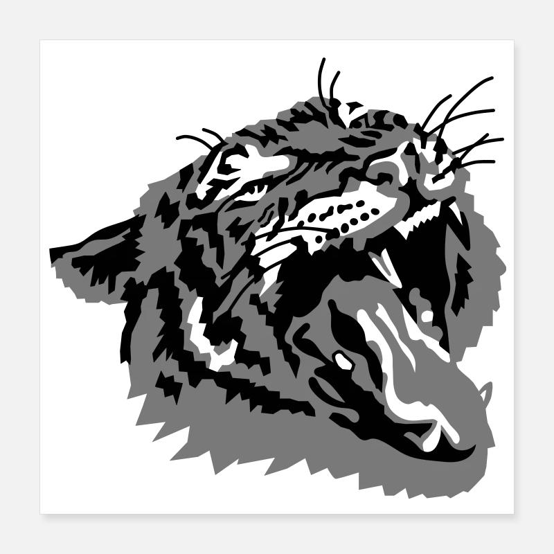 tiger Poster 16" x 16" (40x40 cm)