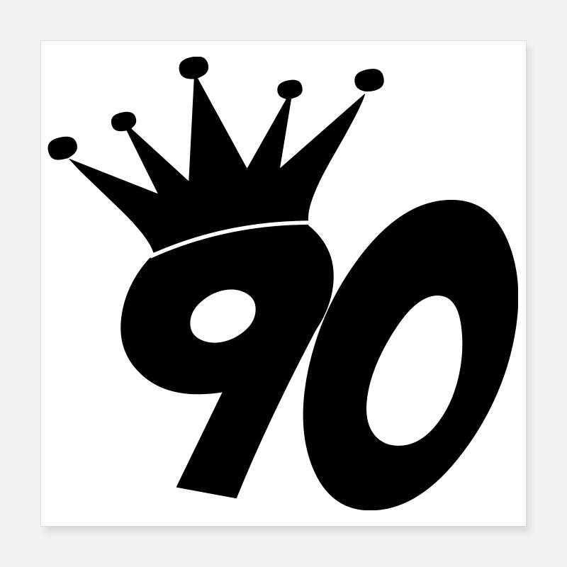 90 / geburtstag / Sport / birthday / neunzig Poster 40x40 cm