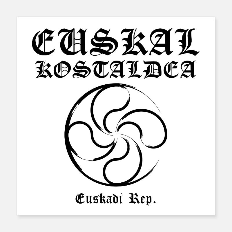 Croix Basque Poster 40 x 40 cm