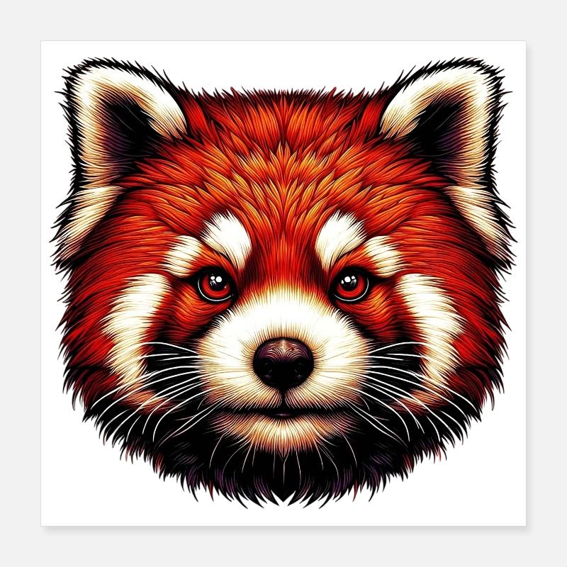 Red panda Poster 16" x 16" (40x40 cm)