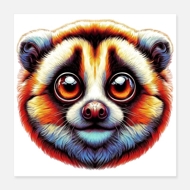 Lori Lento Slow Loris Poster 16" x 16" (40x40 cm)