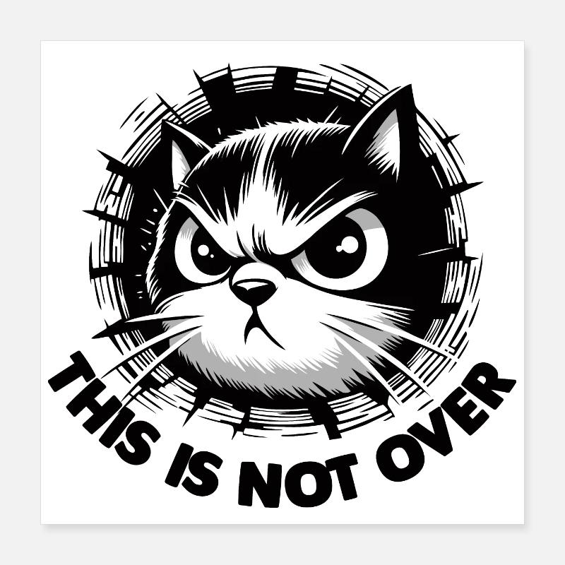 Not Over 2 Poster 16" x 16" (40x40 cm)