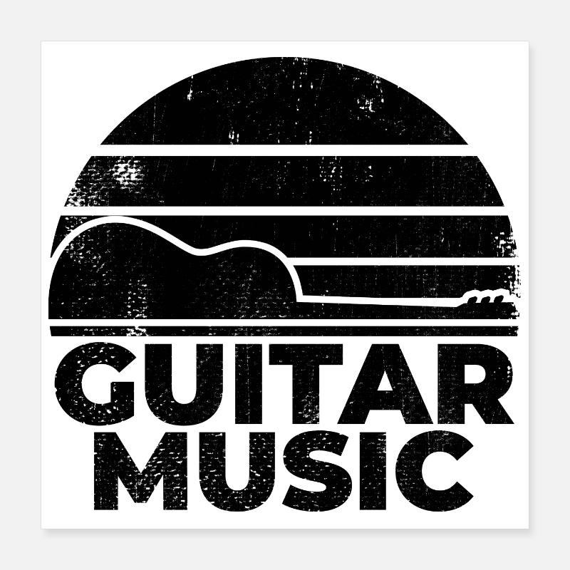Guitar Poster 16" x 16" (40x40 cm)