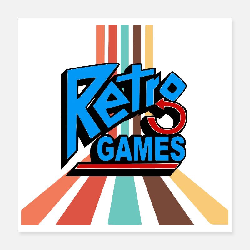 Giochi retrò Poster 40x40 cm