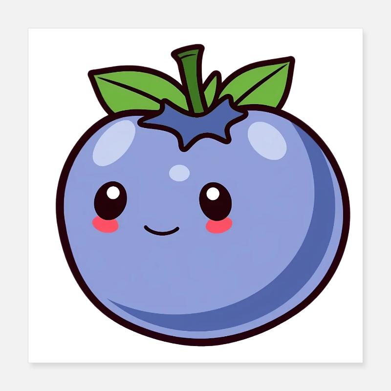 Blueberry Poster 16" x 16" (40x40 cm)