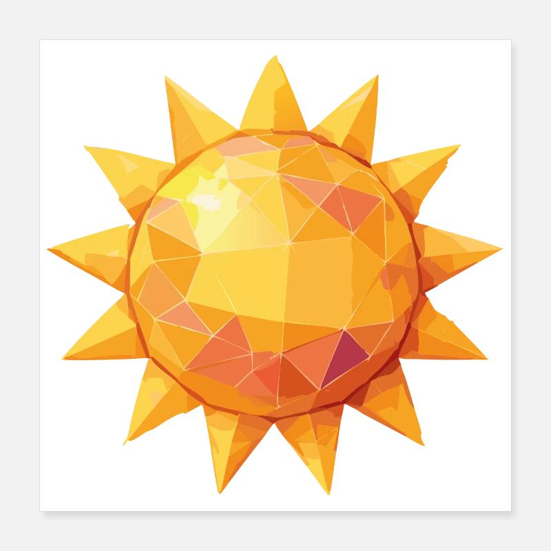 sonne Poster 40x40 cm