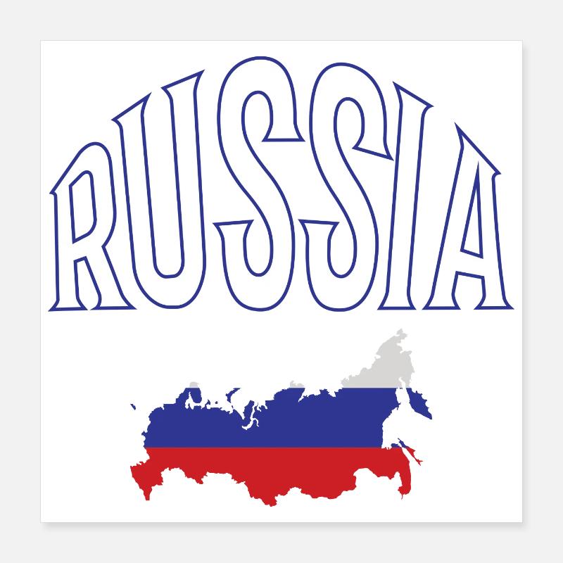 Russie Poster 40 x 40 cm