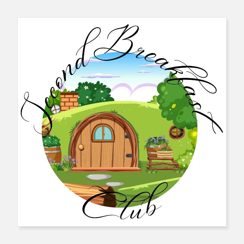 Second Breakfast Poster 40x40 cm