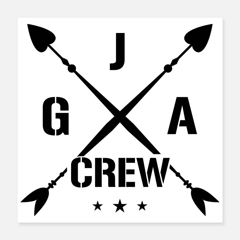 Jga Crew Junggesellenabschied Poster 40x40 cm