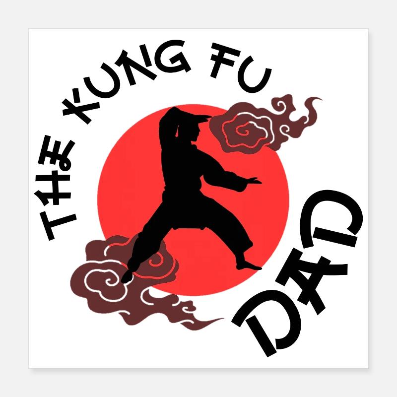 The Kung Fu Dad Poster 40 x 40 cm