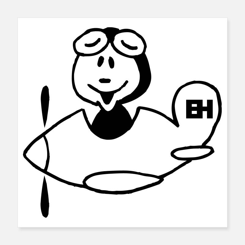 Avion Poster 40 x 40 cm