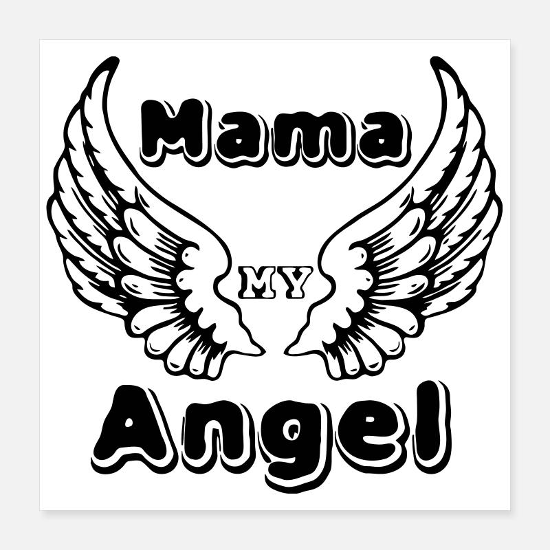 Mama Angel Poster 16" x 16" (40x40 cm)
