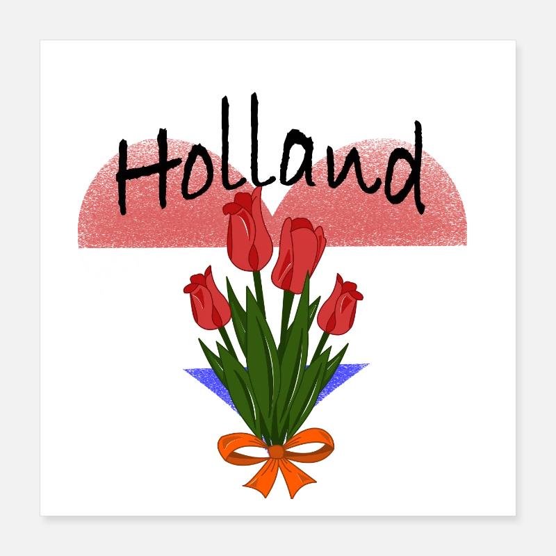 Tulip heart from Holland Poster 16" x 16" (40x40 cm)