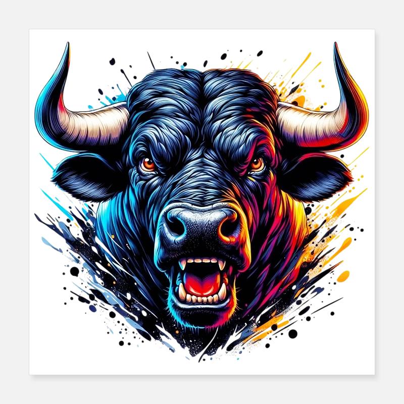 Taureau Poster 40 x 40 cm