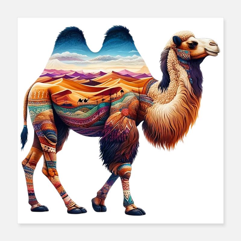 Kamel Poster 40x40 cm