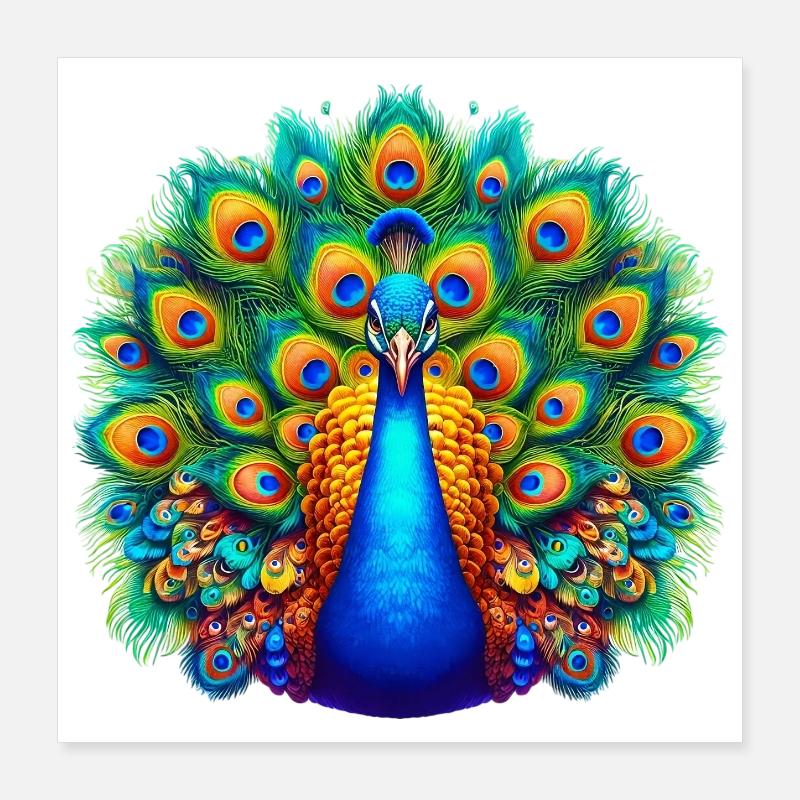 Paon Poster 40 x 40 cm