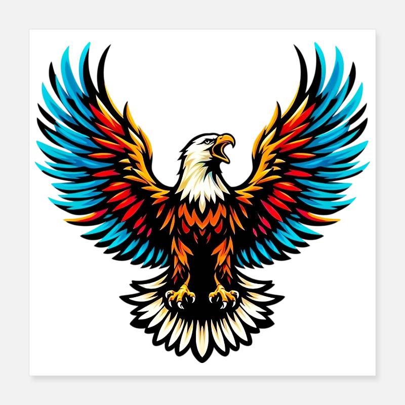 Eagle Poster 16" x 16" (40x40 cm)