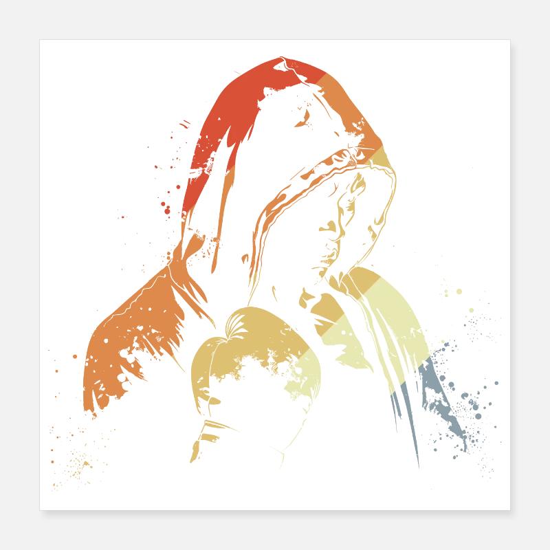 Kickboxing rétro Poster 40 x 40 cm