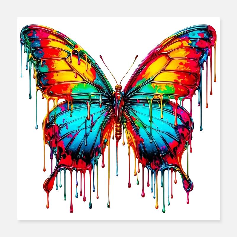 Papillon Poster 40 x 40 cm