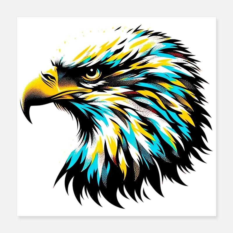 Adler Poster 40x40 cm