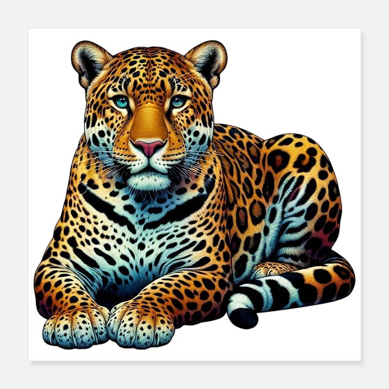 Leopard Poster 16" x 16" (40x40 cm)