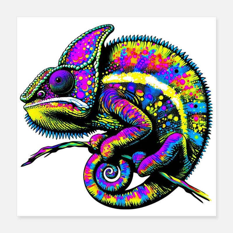 Chameleon Poster 16" x 16" (40x40 cm)