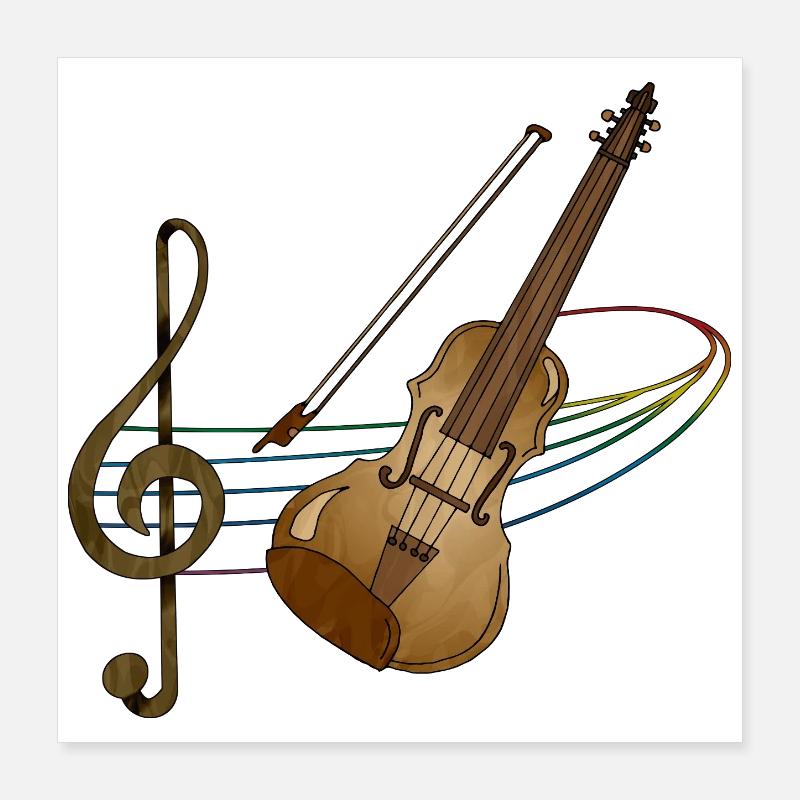 Violon Poster 40 x 40 cm