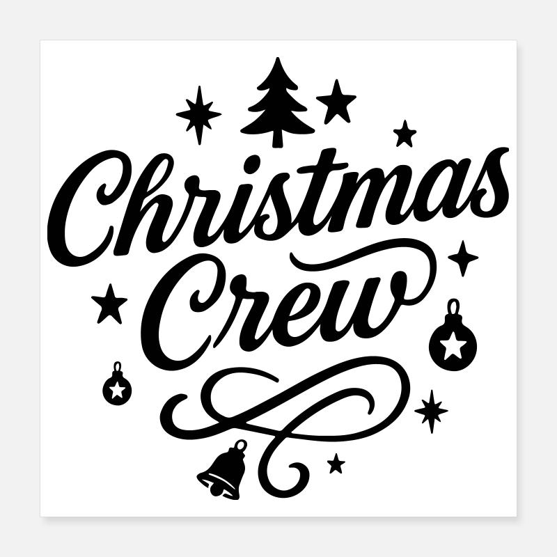 Fête de l’équipage de Noël Poster 40 x 40 cm