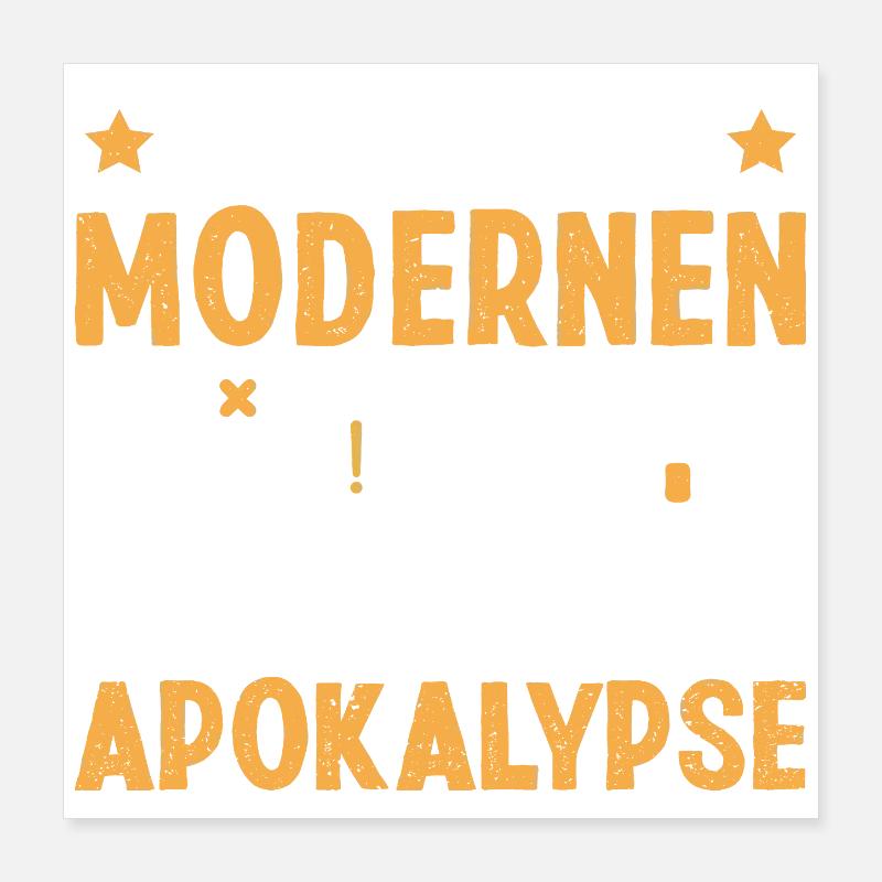 Nerd DIE VIER REITER DER MODERNEN APOKALYPSE Poster 40x40 cm
