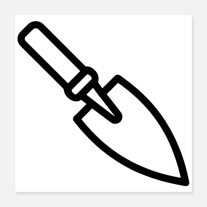Trowel Poster 16" x 16" (40x40 cm)