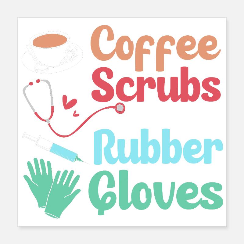 MFA Médecine Café Poster 40 x 40 cm