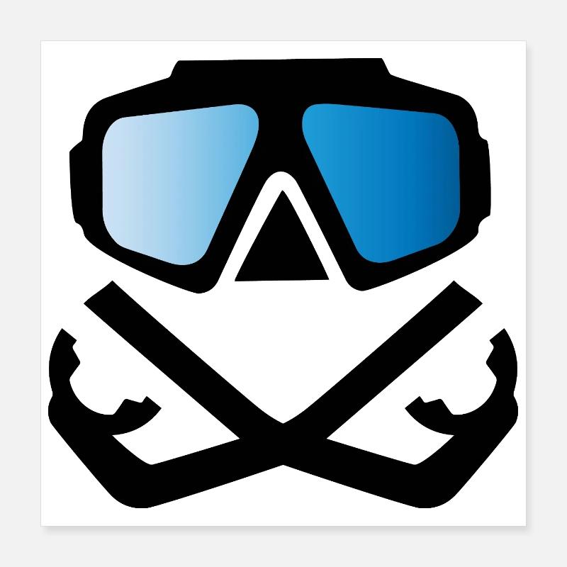 Dive Poster 16" x 16" (40x40 cm)