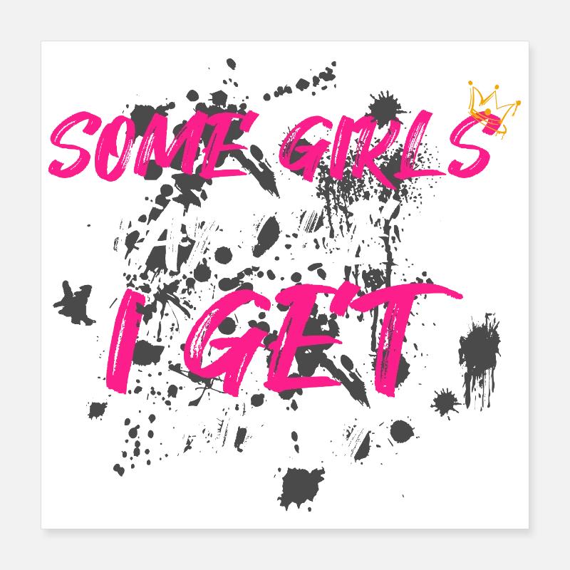 Certaines filles restent propres, Schlammlauf Mud Run Poster 40 x 40 cm