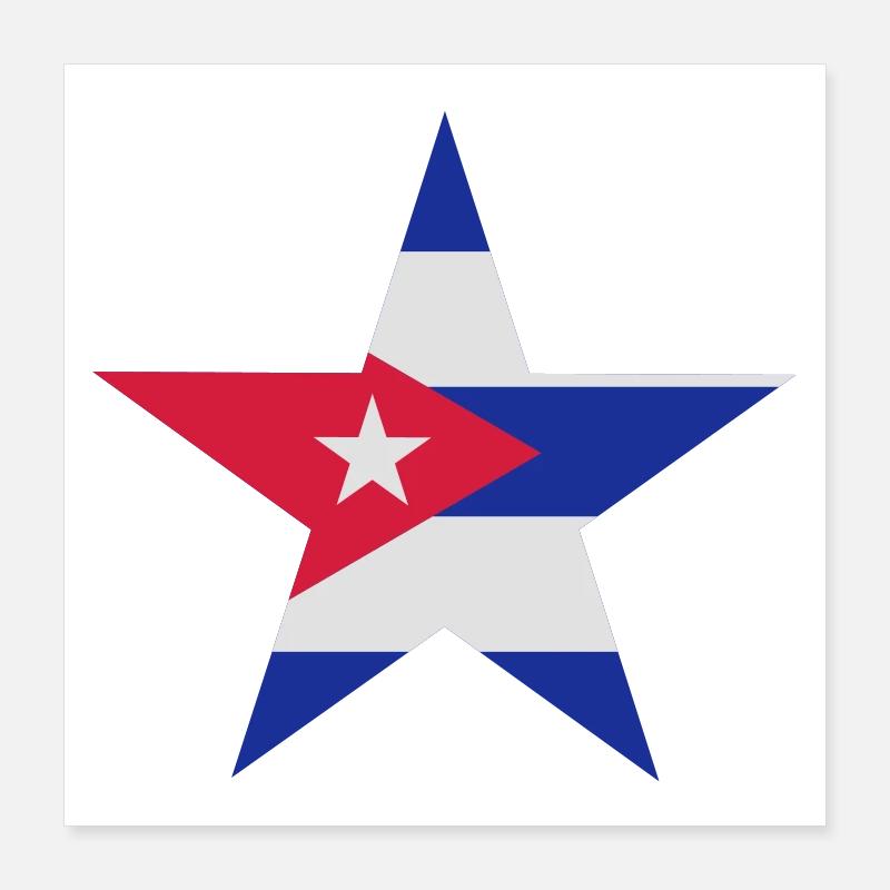 Cuban star Poster 16" x 16" (40x40 cm)