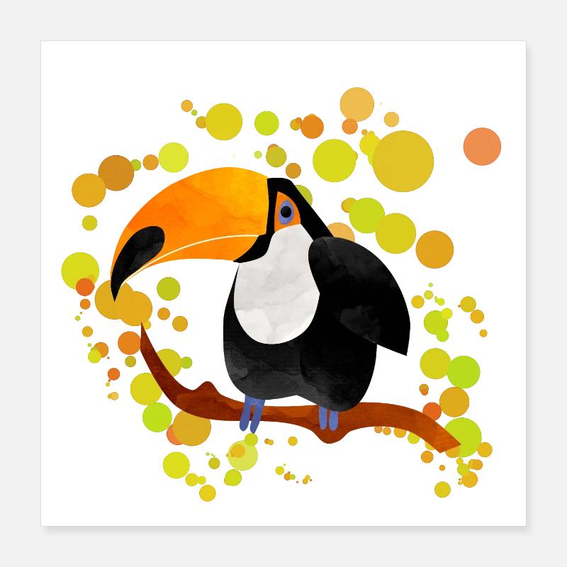 Toucan Poster 40 x 40 cm