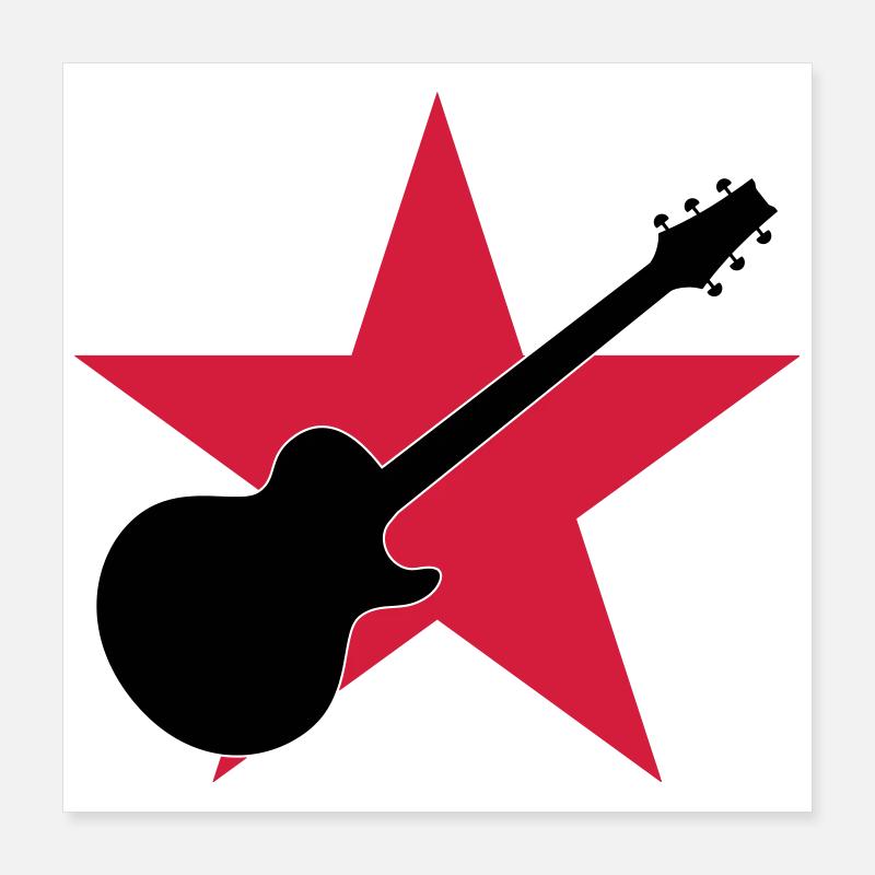 Guitar Player ! Poster 40 x 40 cm