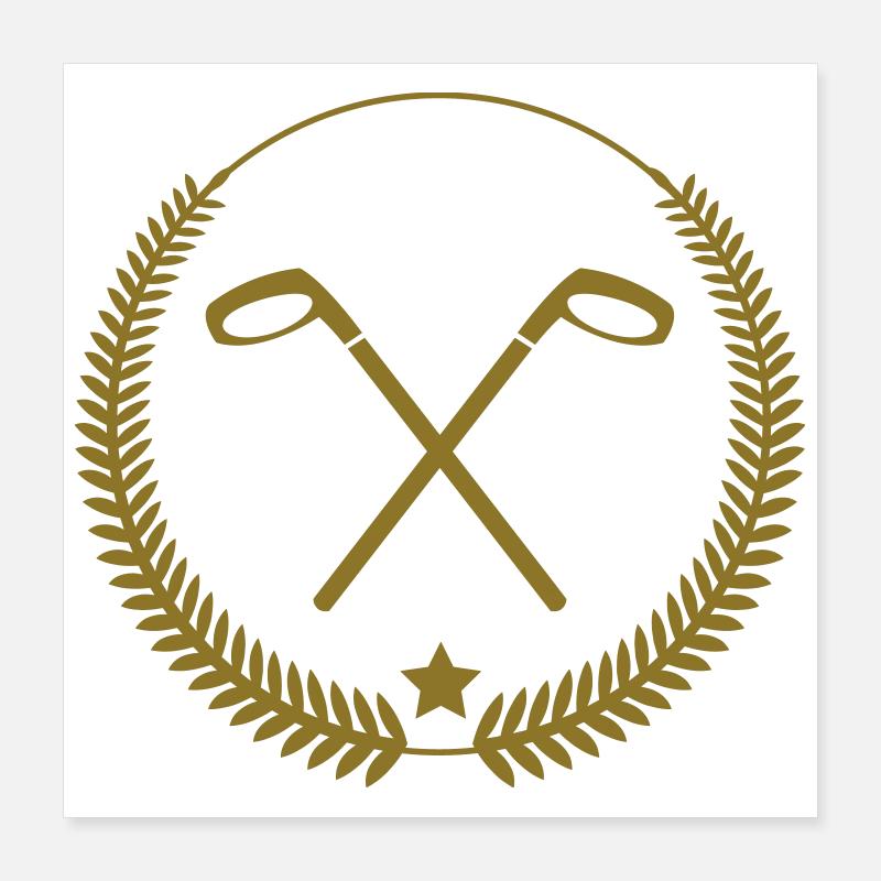 Golf Poster 40 x 40 cm