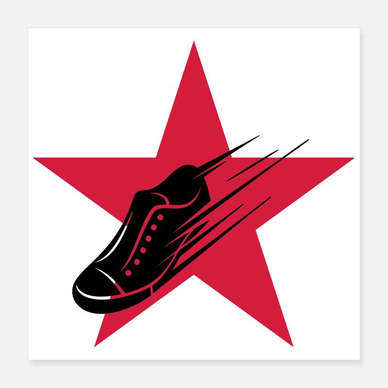 Course à Pied / Running / Jogging / Coureur Poster 40 x 40 cm