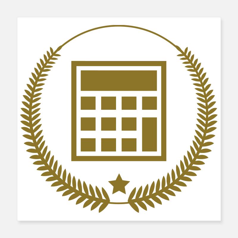 Accountant / Accounting / Comptable / Comptabilité Poster 16" x 16" (40x40 cm)