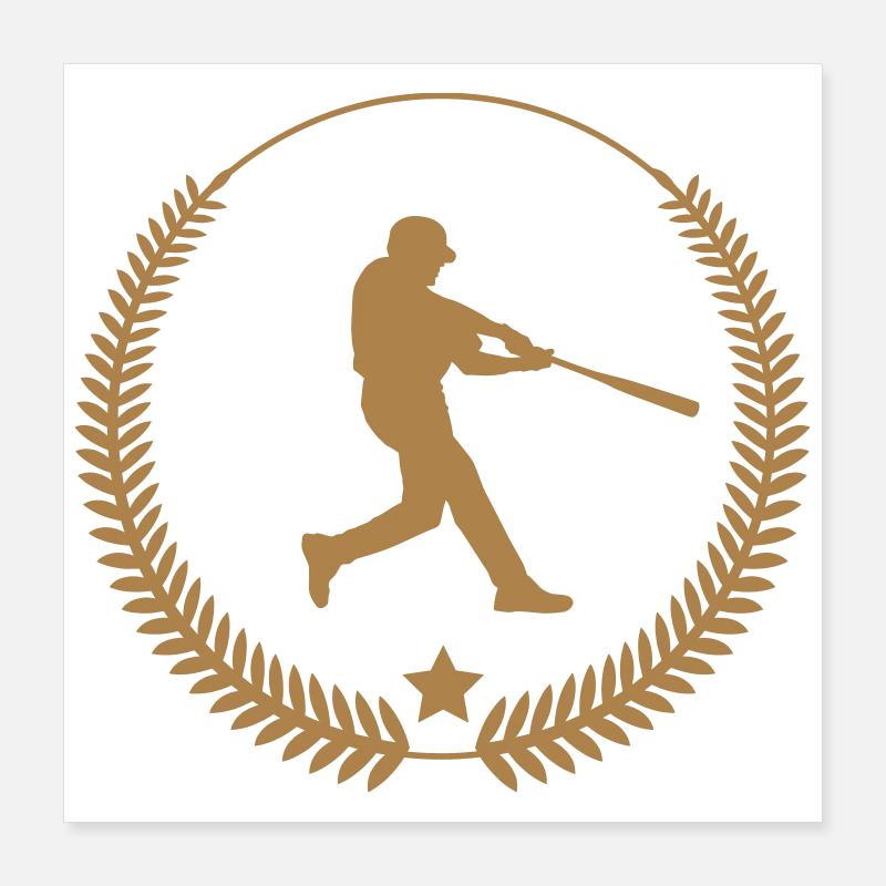 Baseball ⚾ Poster 40 x 40 cm