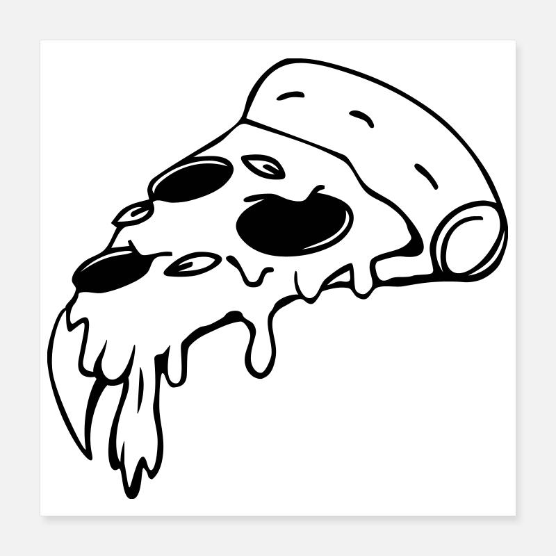 Pizza Poster 40x40 cm