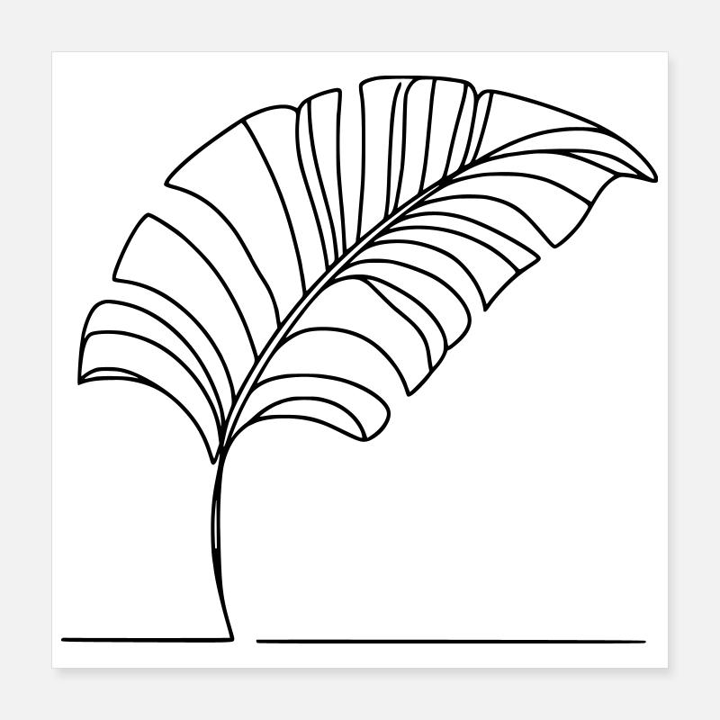 Leaf Poster 16" x 16" (40x40 cm)