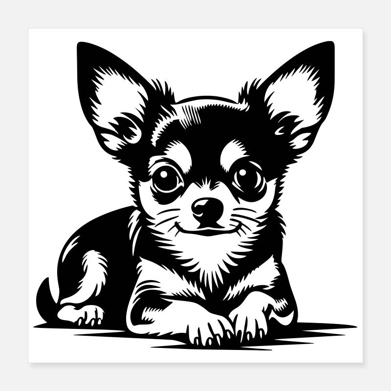 Chihuahua Poster 40 x 40 cm